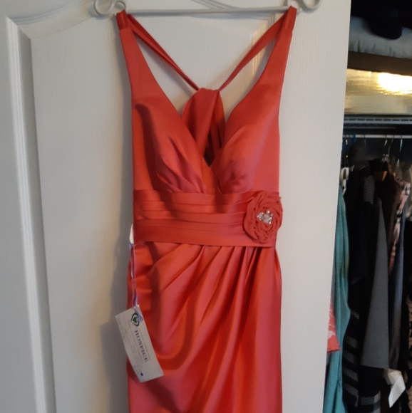 Cocktail dress size 10 in beautiful coral - Picture 1 of 4